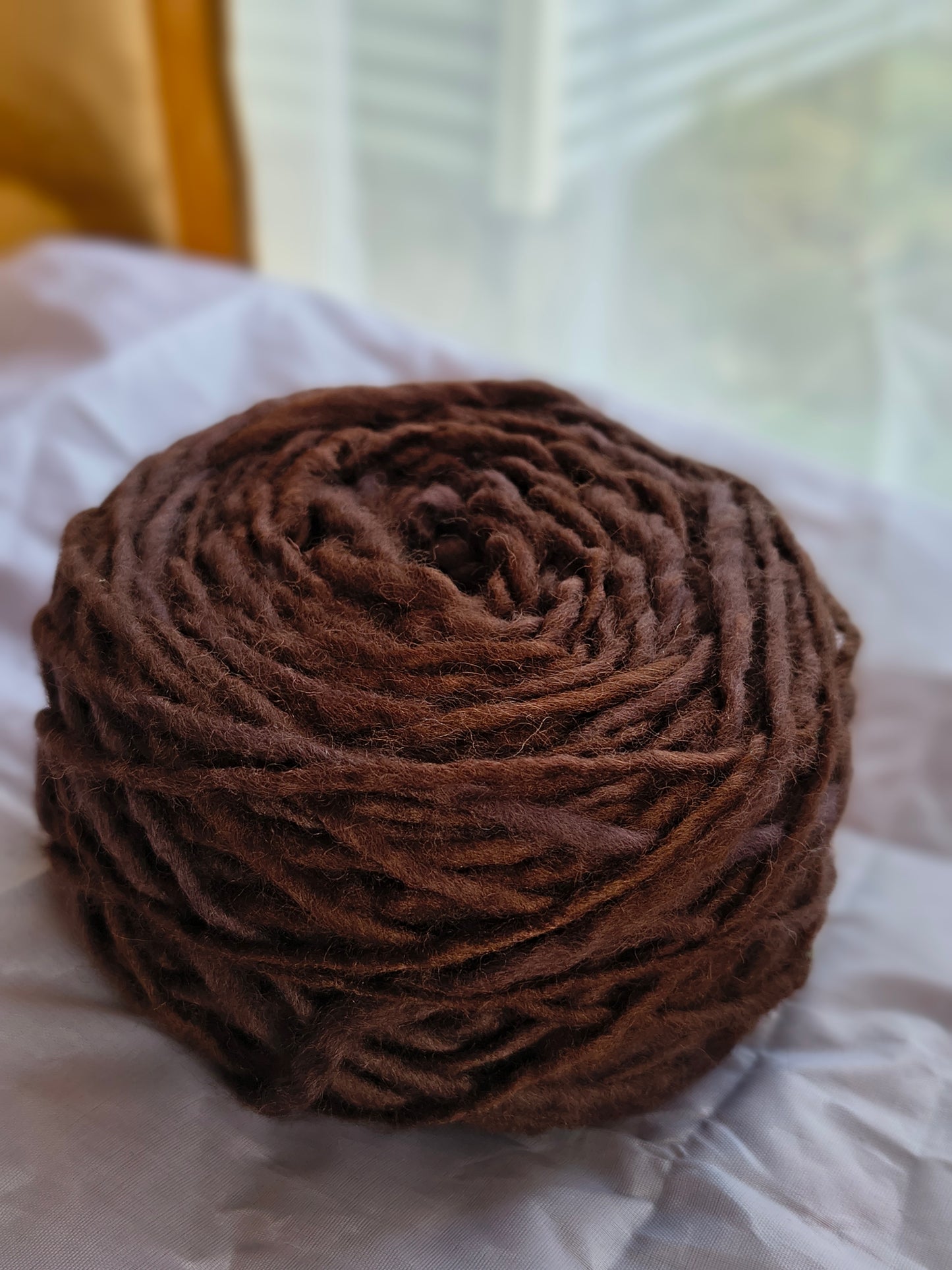 Ovillo 100 grs de Lana natural de oveja corriedale (merino -lincoln) suave al tacto