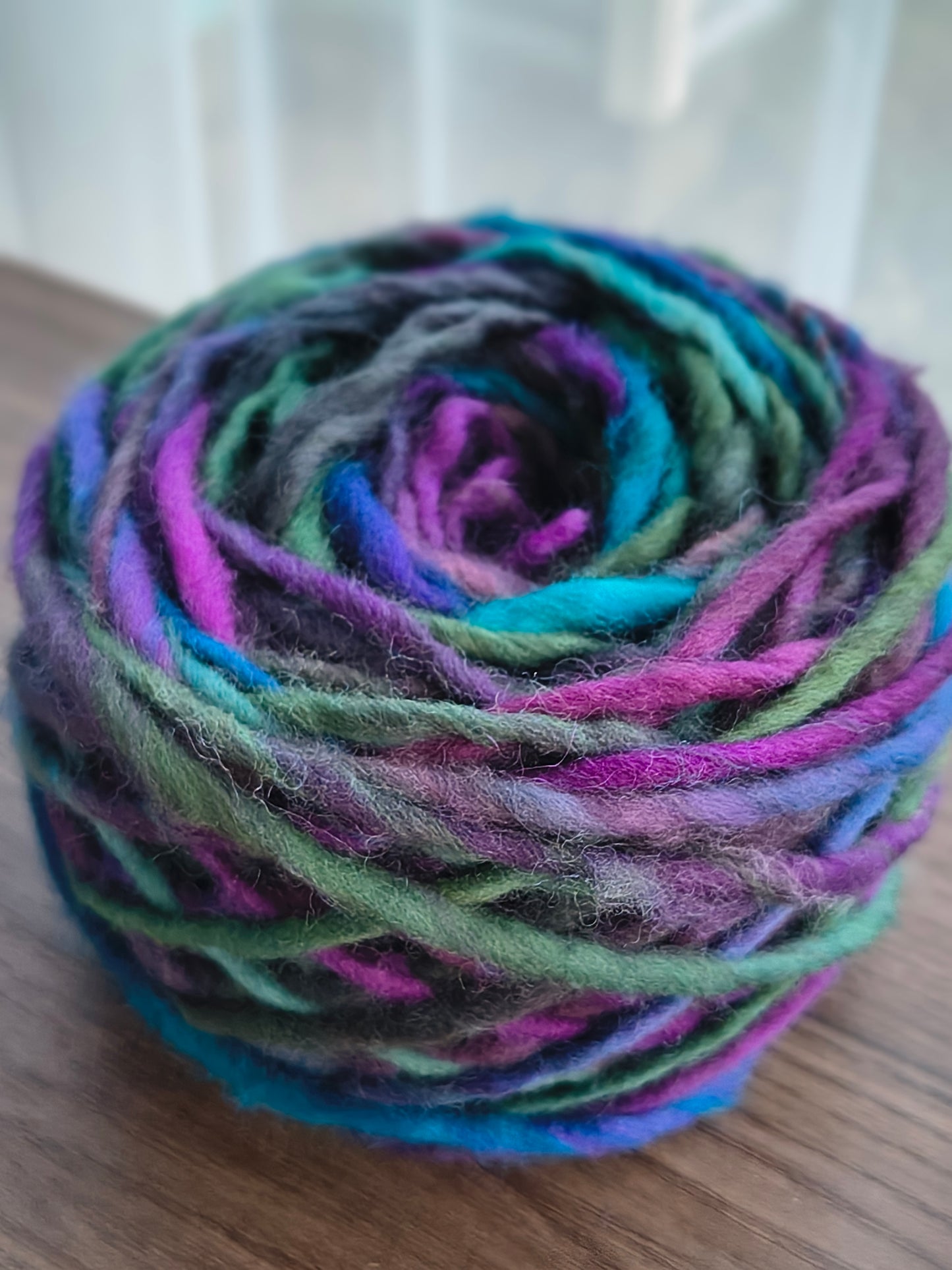 Ovillo 100 grs de Lana natural de oveja corriedale (merino -lincoln) suave al tacto