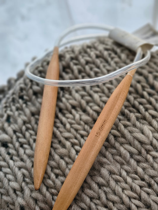 Palillos circulares de madera Jumbo