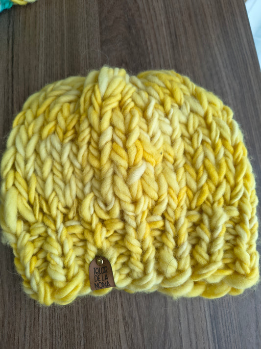 Gorros adulto Lana Natural suave 50% merino