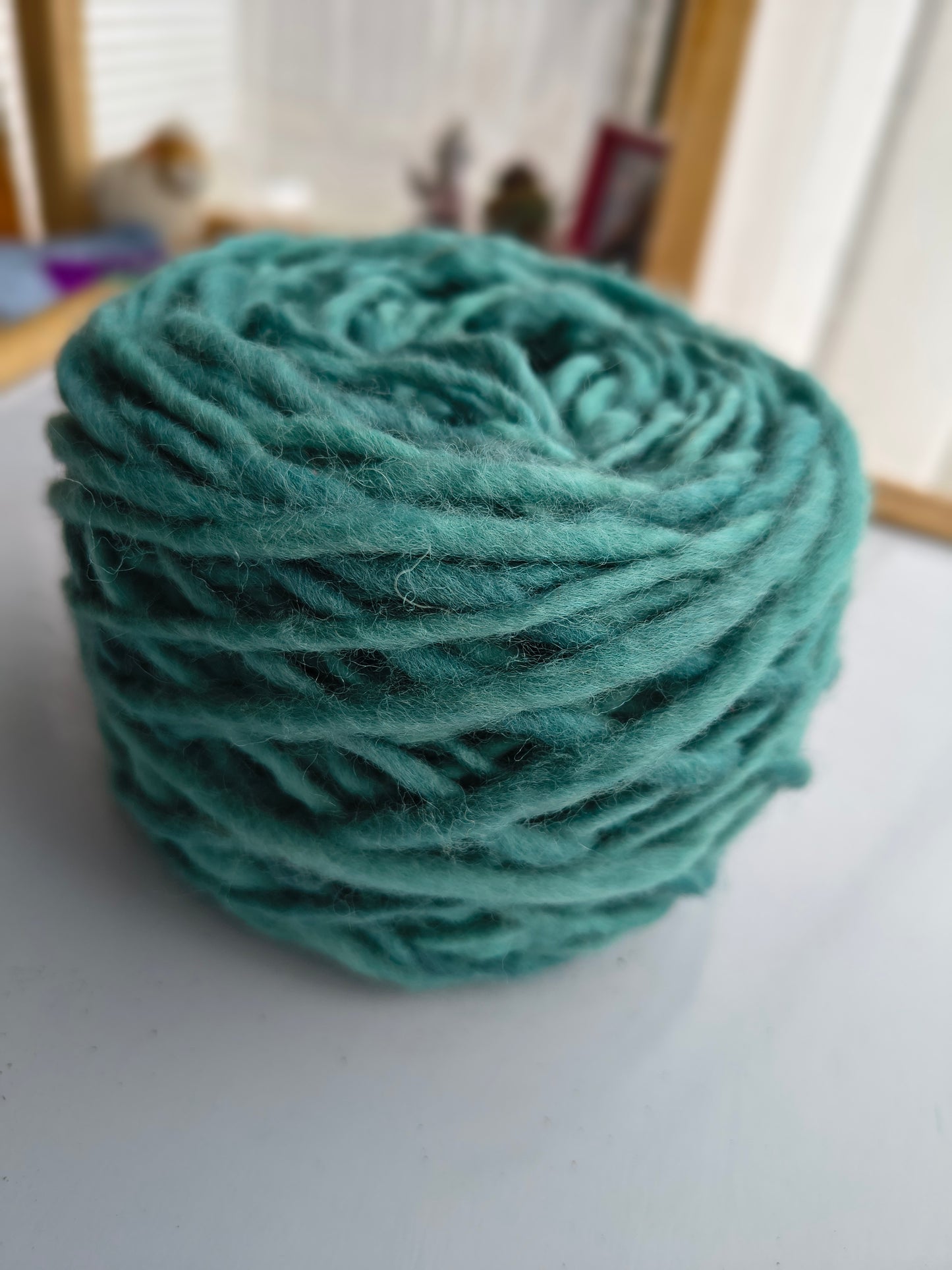 Ovillo 100 grs de Lana natural de oveja corriedale (merino -lincoln) suave al tacto