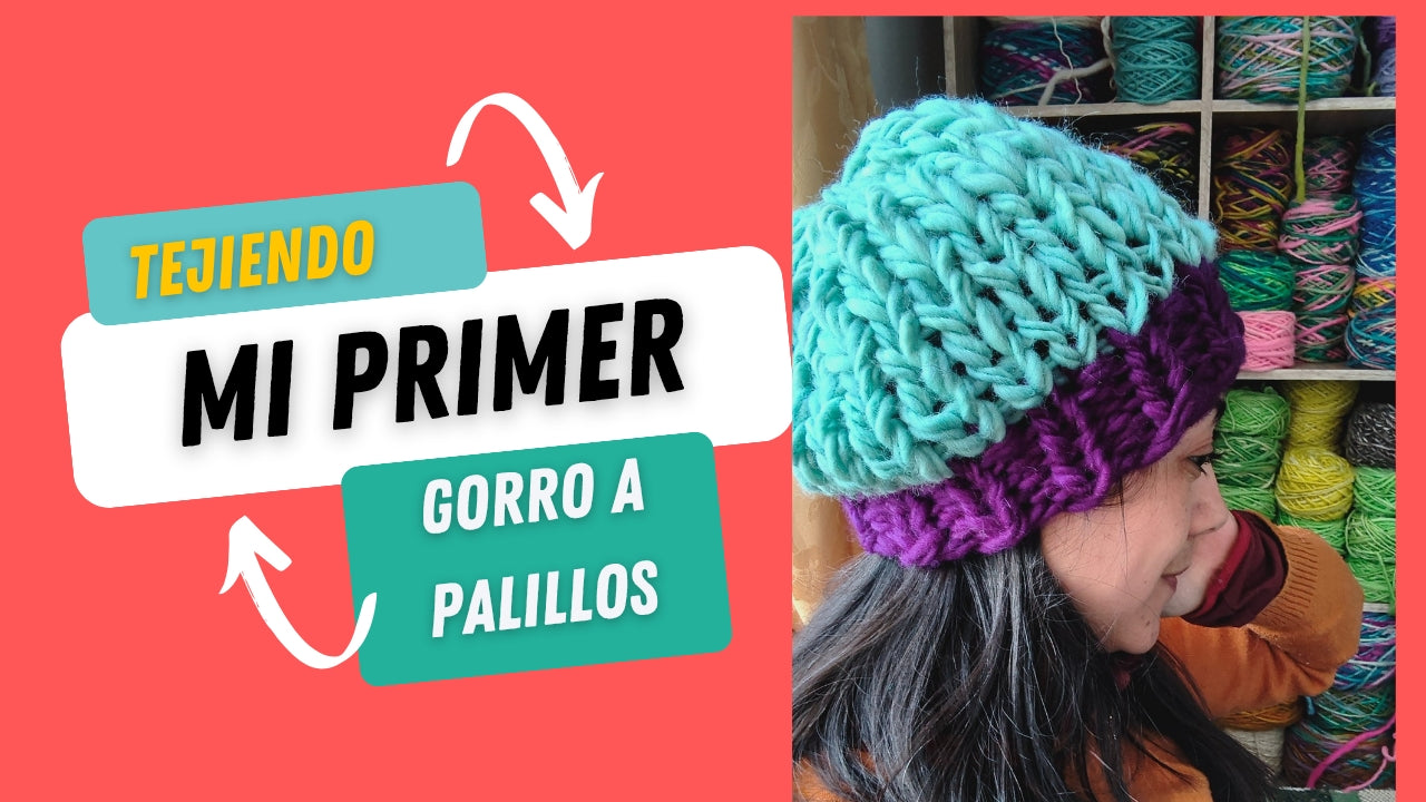 Patrón y video tutorial de gorrito doble hebra sencillo