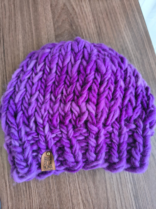 Gorros adulto Lana Natural suave 50% merino