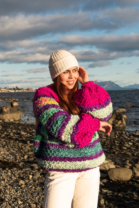 Sweater de Lana Natural Arrebol