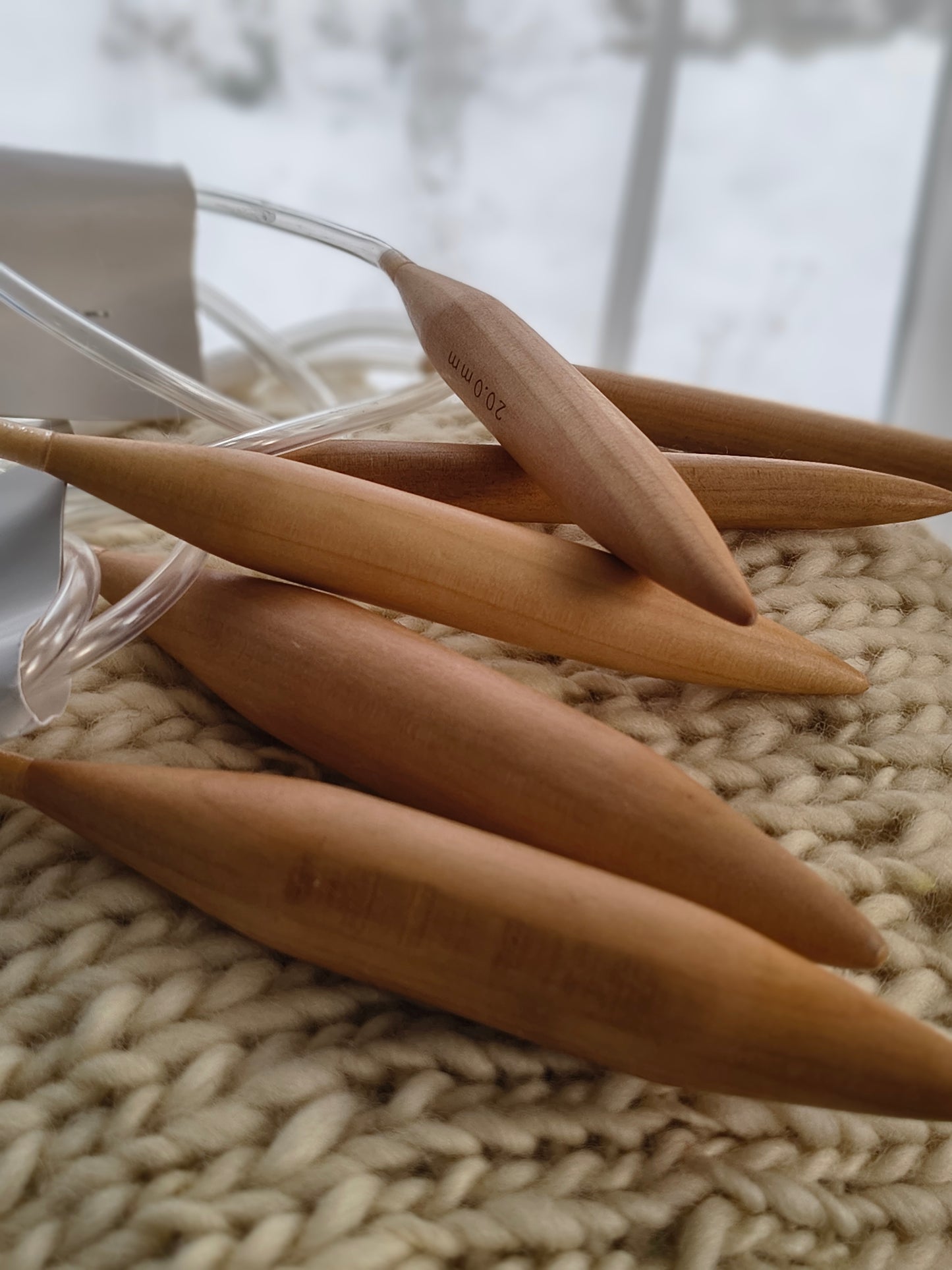 Palillos circulares de madera Jumbo