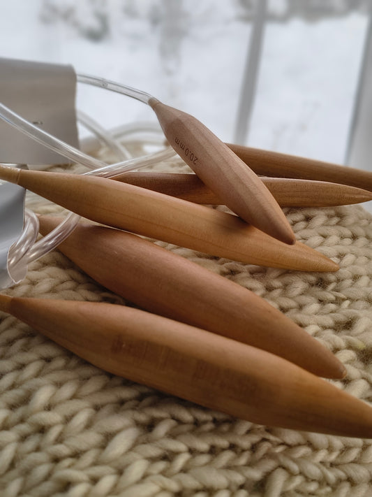 Palillos circulares de madera Jumbo
