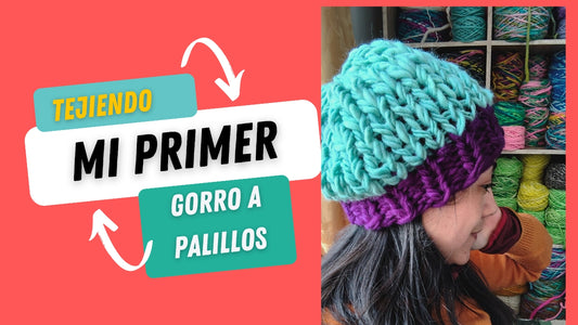 Patrón y video tutorial de gorrito doble hebra sencillo