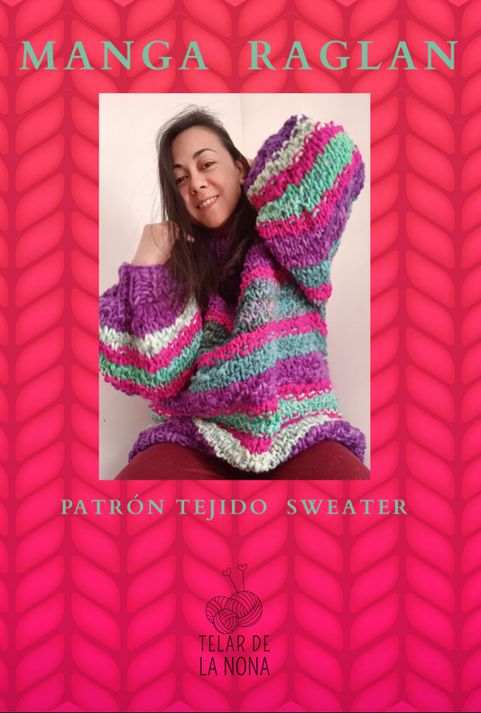 Kit de tejido sweater circular con 1 kilo de lana incluida
