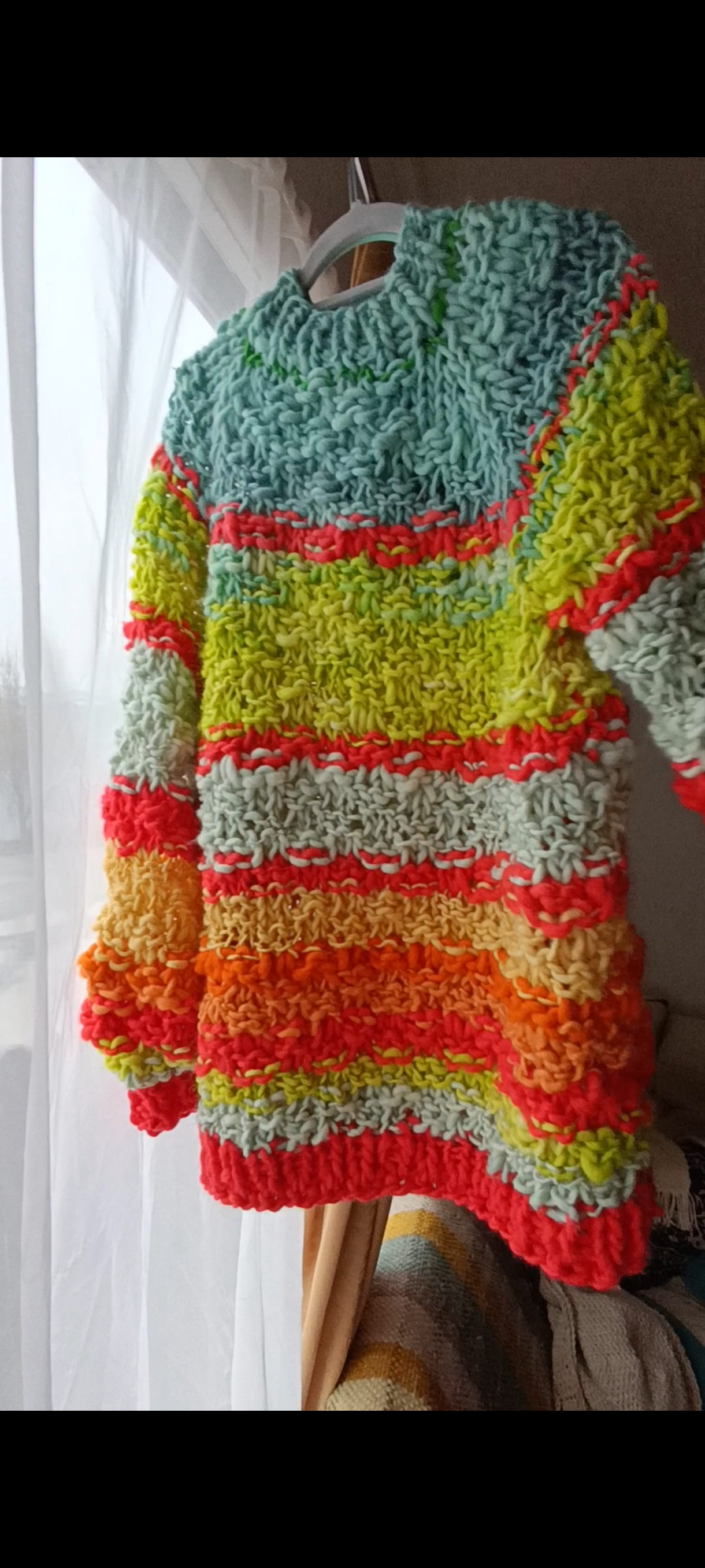 Kit de tejido sweater circular con 1 kilo de lana incluida
